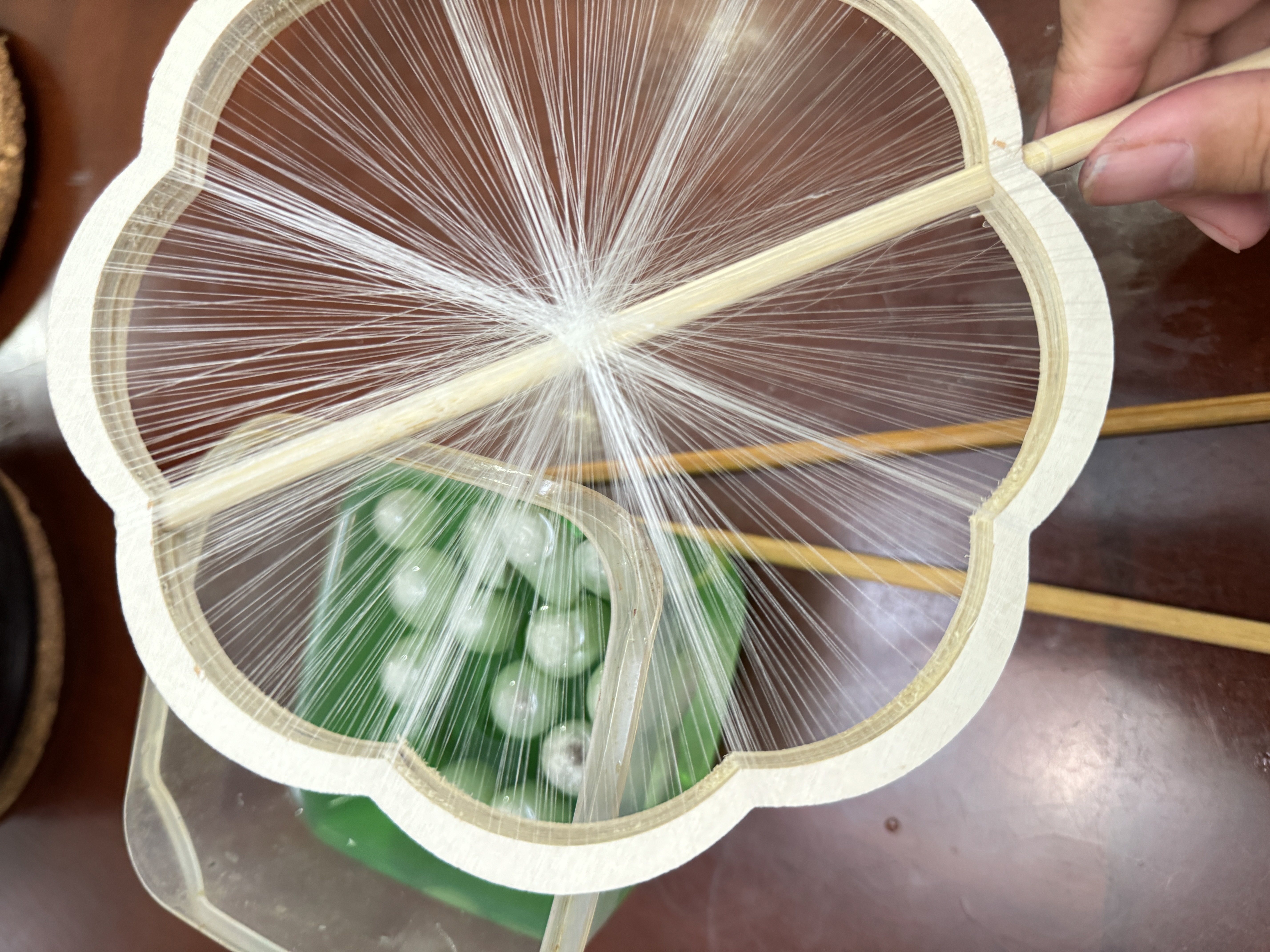 抽丝制扇 (2)
