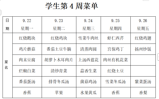 菜单